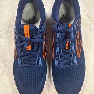 Brooks Men's Navy and Orange Athletic Shoes